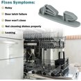 thumbnail image 3 of 8565925 Dishwasher Upper Rack Slide Rail Stop Clip Replacement, Fit for Whirlpool Kenmore KitchenAid Dishwashers Top Rack Parts (Pack of 2), 3 of 4