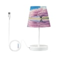 thumbnail image 2 of BZSMCE Table Lamp Creative Pink Reflection Pattern Simple Pattern Night Light, 2 of 8