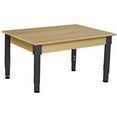 thumbnail image 3 of Wood Designs 834A1217 30" x 48" Rectangle Hardwood Table with Adjustable Legs 12"-17", 18" Height, 48" Width, 30" Length, 3 of 3