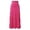 Hot Pink, variant on Womens Double Split Long Skirt Ladies Plain Basic Two Side Slit 4 22 Womens Plaid Skirt, Size M