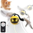 Jrocdr Interactive Cat Toy Set Automatic Rolling With Tail A Small Mice