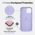 thumbnail image 4 of Compatible with iPhone 15 Case, Full Body Food-Grade Silicone Wear-Resistant, Anti-Drop Protection with Soft Anti-Scratch Microfiber Lining Phone Case for iPhone 15, 6.1 inch, Light Purple, 4 of 14