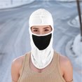 thumbnail image 2 of Unique Bargains 1 Pc Ice Silk Solid Balaclava Face Mask White, 2 of 5