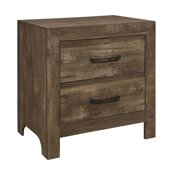 Topline Home Furnishing Table de chevet marron rustique