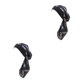 thumbnail image 1 of Sonducket Pañuelo para la cabeza para mujer, sedoso, transpirable, práctico, versátil, con textura , cómodo, para llevar, plumas negras penachos negros 2Conjunto, 1 of 6