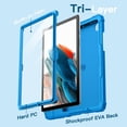 thumbnail image 5 of JETech Kids Case for Samsung Galaxy Tab A8 10.5-Inch 2022 (SM-X200/X205/X207) with Built-in Screen Protector, Shockproof Full-Body Handle Stand Tablet Protective Cover (Blue), 5 of 6