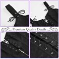 thumbnail image 4 of Womens PVC Renaissance Lace up Boned Bustier Garter Straps, 4 of 7