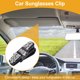 thumbnail image 2 of Clip para gafas de sol para coche Unique Bargains, soporte universal para gafas de sol en el parasol del coche, ABS, Diamante, tono plateado 10x2.5cm 1 Pcs, 2 of 7