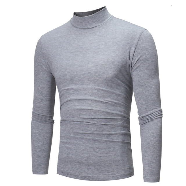 DPTALR Chemise à Manches Longues Ajustée Couleur Unie Col Montant Automne et Hiver pour Hommes