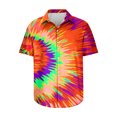 thumbnail image 4 of XMMSWDLA 3d Pattern Printed Short Sleeve T-Shirts Casual Graphics Tees Orange Mens Workout Shirts, 4 of 5