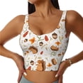 thumbnail image 1 of Balery Squirrel Sujetadores deportivos con espalda cruzada para mujer, acolchados, sin costuras, de alto impacto, ideales para yoga, gimnasio, entrenamiento y fitness.-Medium, 1 of 8