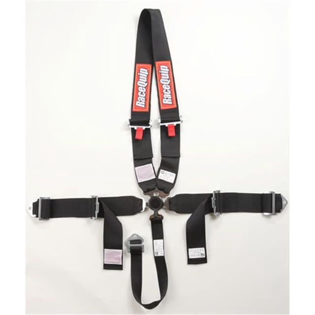 Camlock 5-Point Dragster Racing Harness - Black