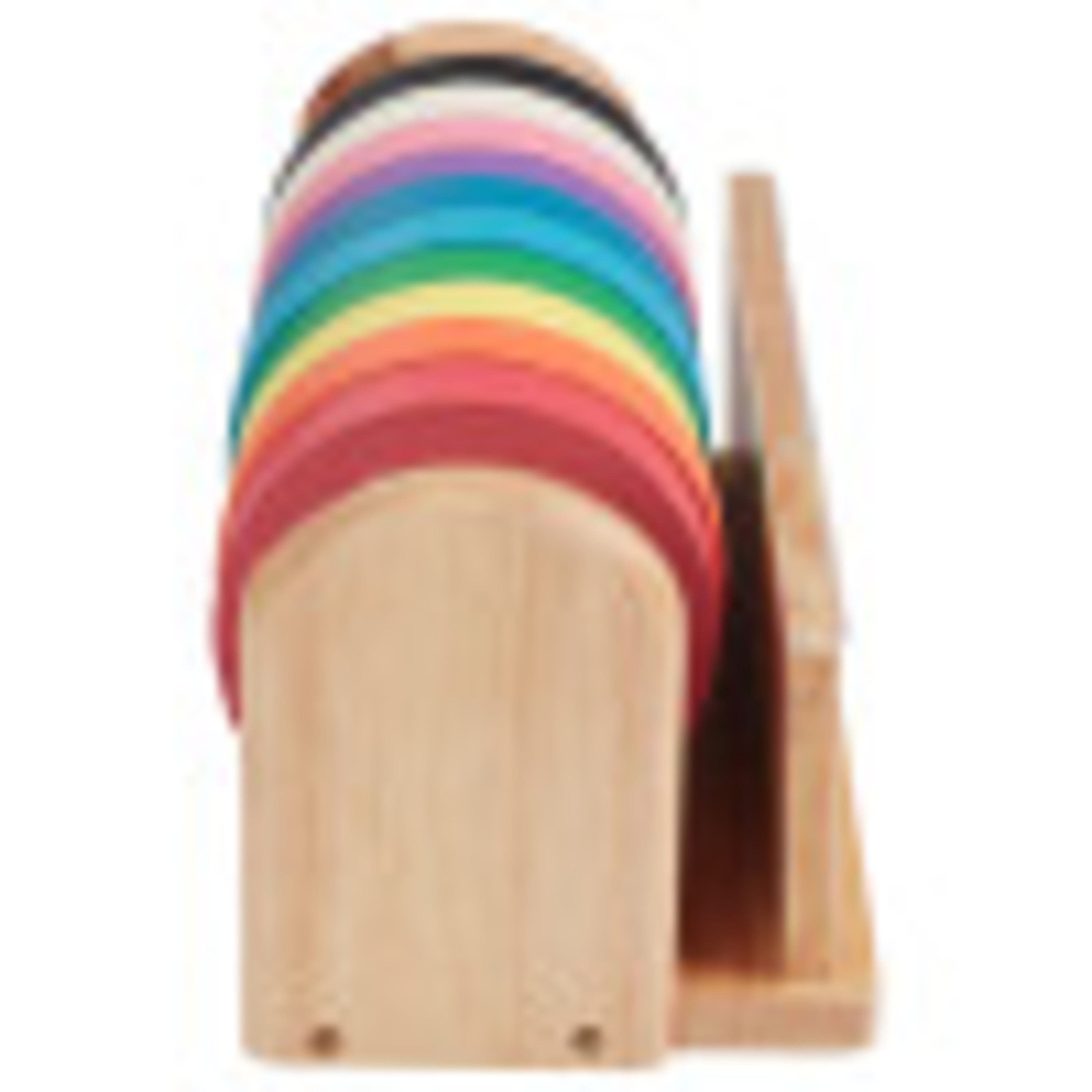 Decorative Children's Craft Tape Wooden Dispenser with 10 Assorted Color  Tape Rolls