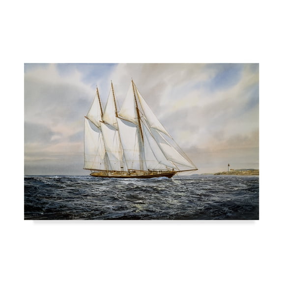 Trademark Fine Art 'Schooner Atlantic' Canvas Art by Jack Wemp