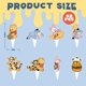 thumbnail image 2 of 48 toppers para cupcakes CORODER con diseño de osito para fiesta, 2 of 5