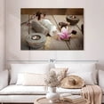 thumbnail image 2 of Elephant Stock Spa Tranquility Wall Art - Horizontal Canvas Wall Art - Living Room Wall Decor - Wellness Canvas - Brown And Yellow Decor - 48" x 32", 2 of 8