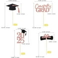 thumbnail image 3 of Elainilye 24Pcs Graduation Cupcake Toppers, 4 Styles Black & Gold Graduation Cake Toppers, Glitter Design Class of 2025 Grad Cupcake Picks, Disposable 2025 Graduation Party Decorations, 3 of 6