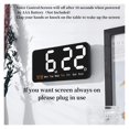 Wall clock Voice Controlled Large Digital Wall Clock With Temperature