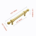 thumbnail image 6 of Utopia Alley Zinc Cabinet Pull, 3.75" Center to Center, Polished Gold, 6 of 9
