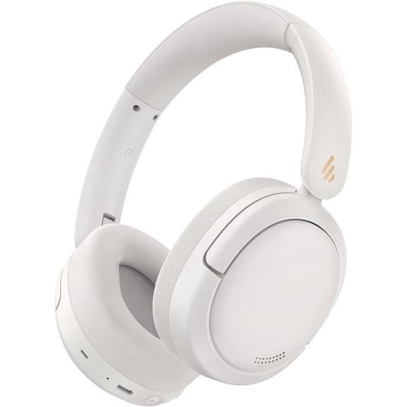 Restored Edifier W800BT Pro -44dB Hybrid Active Noise Cancelling Headphones, Wireless Over Ear Headphones with Bluetooth 5.4, Hi-Res Audio, AI Clear Call, Custom EQ via App, Foldable Design, White (Refurbished)