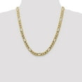 thumbnail image 2 of 14k Yellow Gold Solid Polished 7.5mm Concave Open Figaro Chain Necklace 22 Inch Lobster Claw Chain Necklace for Women an, 2 of 7
