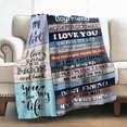 thumbnail image 1 of LHSHID to My Boyfriend Blanket Romantic I Love You Blessing Sweet Gifts for Birthday Anniversary Valentines Christmas Thanksgiving Fathers Day Soft Cozy Lightweight Plush Throw 50"x60", 1 of 5