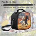 thumbnail image 5 of Jeiento Western Horse Kids Backpack with Lunch Box School Bag for Girls Boys11-12 12-13 Primary Preschool Students Bookbag Lunch Bag Pencil Case Children Schoolbags 3 IN 1, 5 of 7