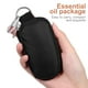 thumbnail image 3 of Botella de aceite esencial y estuche para llaves Estuches de aceite para aceite Bolsa de asa portátil para viajes y hogar Cremalleras resistentes Tiene una botella de aceite esencial de 2 ml (negro), 3 of 5