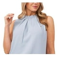 thumbnail image 2 of Vince Camuto Women's Pleat Neck Sleeveless Top Blue Size 1X, 2 of 3