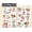 Cat, variant on Golden Christmas Rub On Transfers Stickers 2 sheets for Crafts Cloth Glass Acrylic Wood Furniture Small Vintage Junk Journal Supplies Scrapbooking Items
