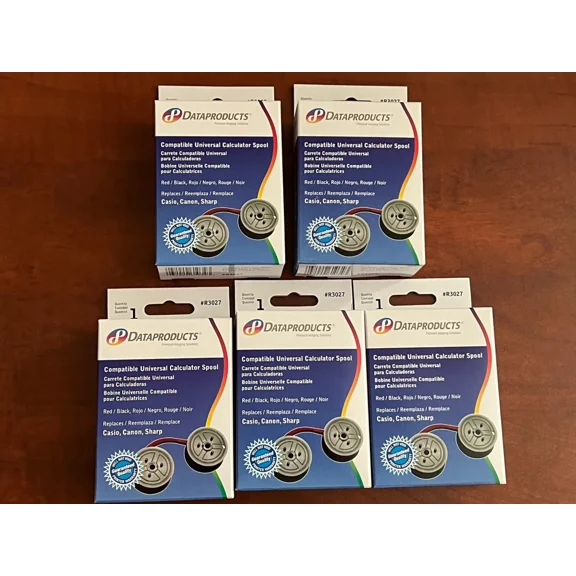 RHEA- Lot Of 5 - Dataproducts R3027 -Spool Universal Calculator Ribbon - New