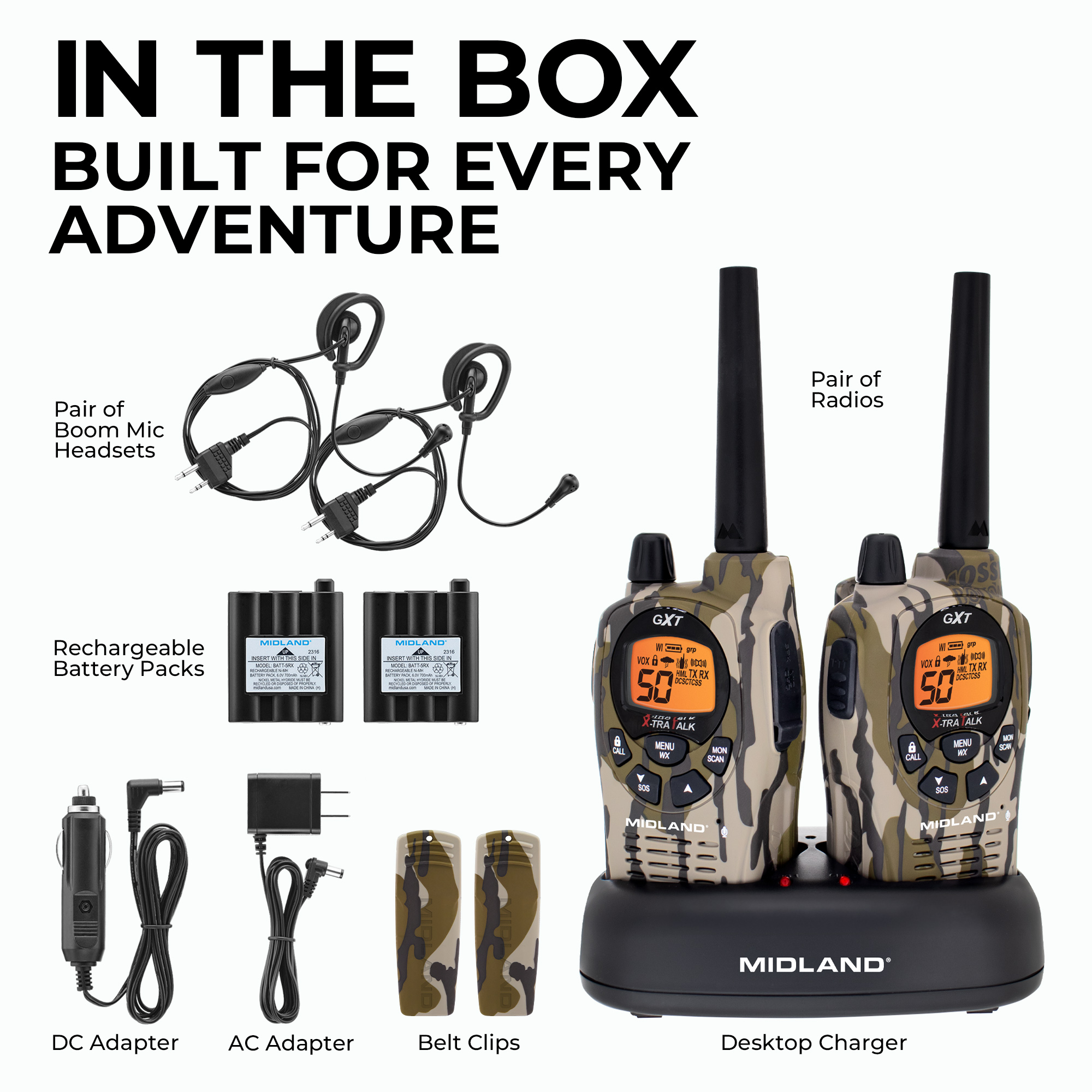 Midland Gxt1050vp4 Camo Walkie Talkies photo 7