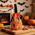 thumbnail image 2 of Yhmxh Halloween Trick or Treat Bags, Drawstring Candy Gift Bags with Ribbon Bow, Reusable Halloween Goodie Bags, Treat Bags with Pumpkin, Bat, Ghost Prints for Party Favors, Halloween Giveaways, 2 of 6