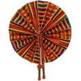thumbnail image 2 of Fabric Handmade Folding Fan,  Hand-held Folding Fan, 2 of 2