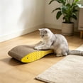 thumbnail image 5 of Cat Scratcher Cardboard with Premium Scratch Textures Design, Durable, Yellow, 5 of 6