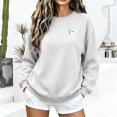 thumbnail image 6 of Sokhug Long Sleeve Halloween Sweatshirt Print Pullover Tops for Women Casual Round Neck Halloween Graphic Front Back Print Sweatshirt Fall Winter Holiday Casual Wear, 6 of 6