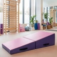 thumbnail image 1 of Gymnastics Mat, Incline Gymnastics Mat, Skill Shape Tumbling Backbend Trainer Exercise Mat, Foldable Design with High-Density Foam & Waterproof Cover, 1 of 8