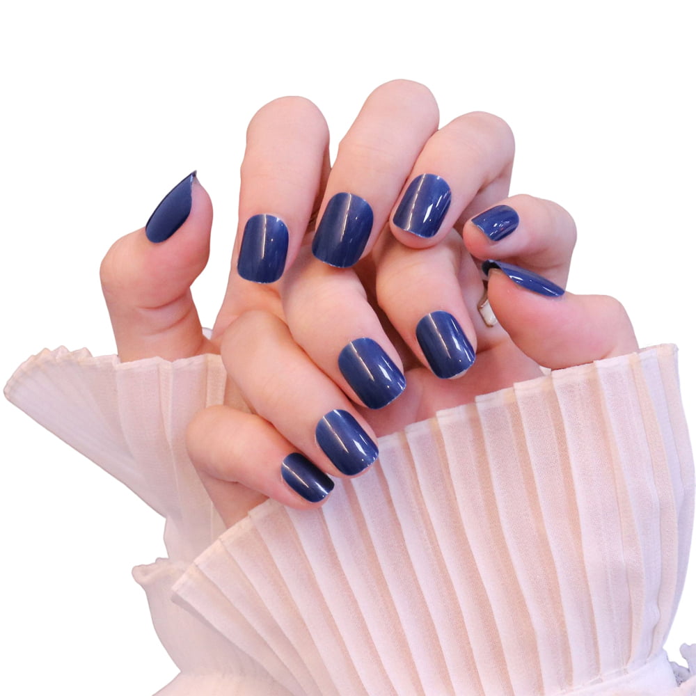 Buy Set Sail Navy Blue Holographic Jelly Nail Polish Online in India - Etsy