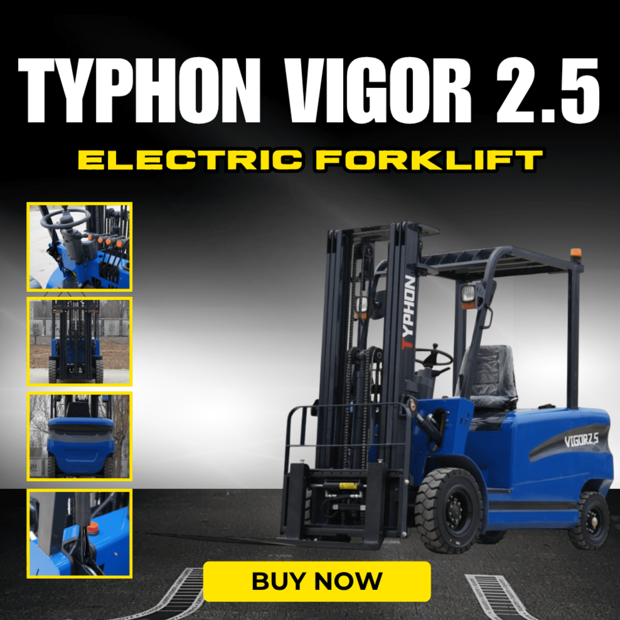 Electric Counterbalance Forklift Rental (2, 2.5 or 3 Ton, Lithium) – Image 4