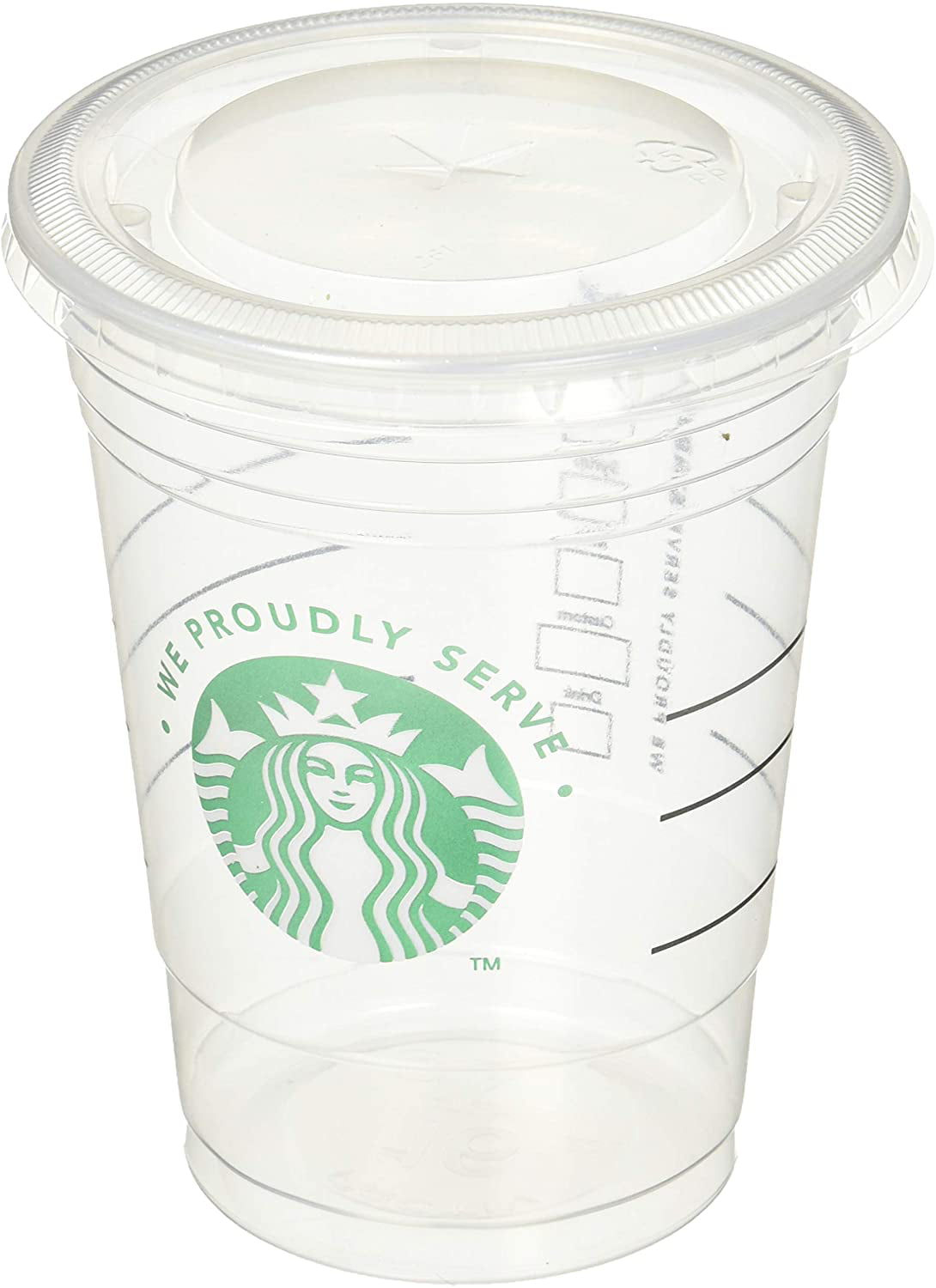 Starbucks Clear Disposable Cold Beverage Cup 16 Ounce and Lids 16 Ounce 