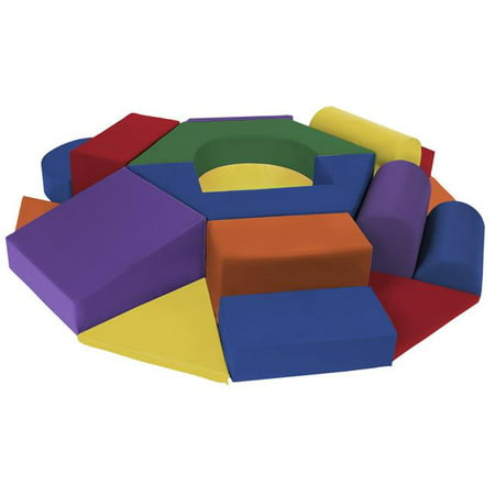 Factory Direct Partners SoftScape Wheel Foam Climber for Toddlers and Children, Oversized Colorful Play Structure for Active Playtime -