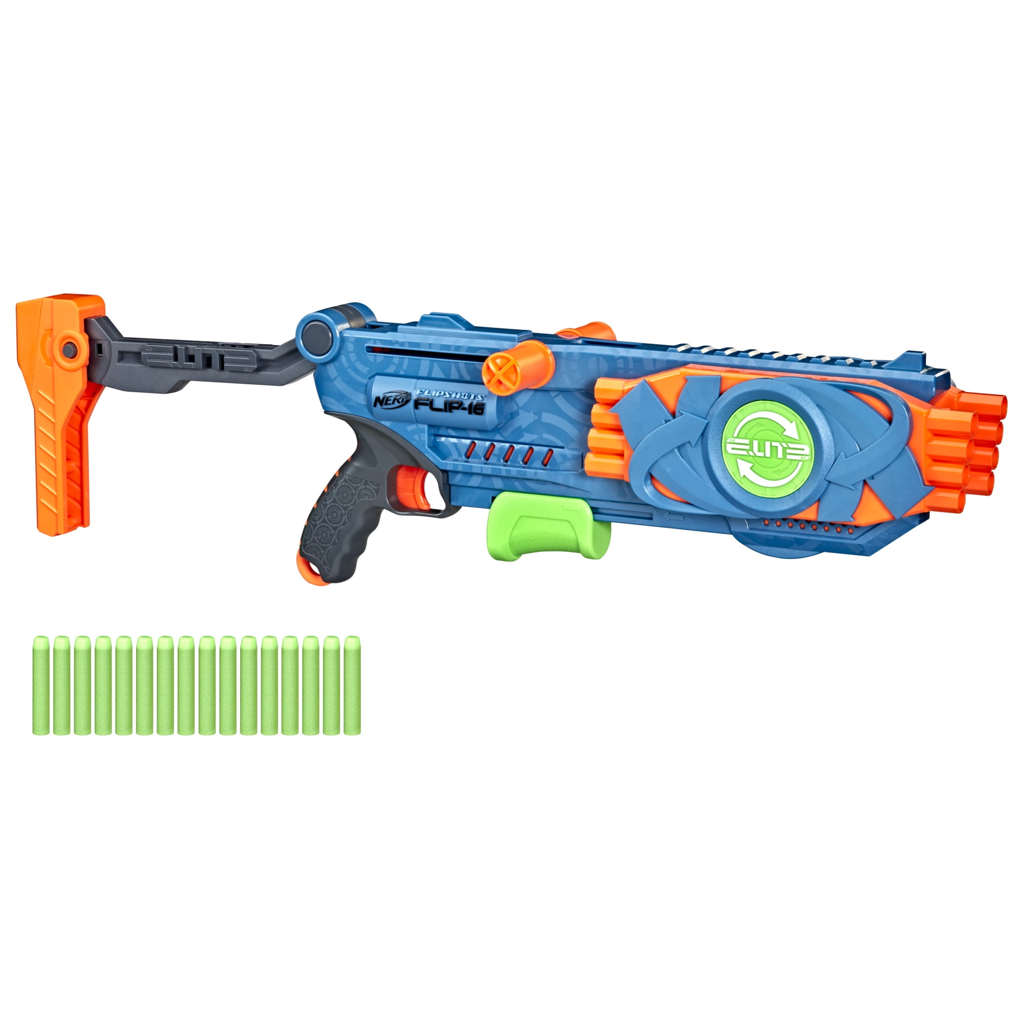 Nerf Elite 2.0 Flipshots Blaster, 16 Dart Barrels Flip, 16 Nerf Darts - Walmart.com