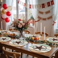 thumbnail image 5 of Beige Sage Green Texas Star Round 13 Inch Placemats Set of 4, Vintage Stars Wooden HeatResistant Non Slip Place Mats for Dining Table, Wipeable Braided Kitchen Table Mats for Housewarming, 5 of 9