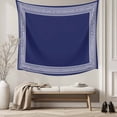 thumbnail image 5 of Navy Blue Geometric Tapestry for Bedroom Wall Hanging Tapestry, White Greek Key Farmhouse Ceiling Backdrop Tapestries Poster Blanket Wall Decor for Teens Room Living Room Dorm 39" x 59", 5 of 8