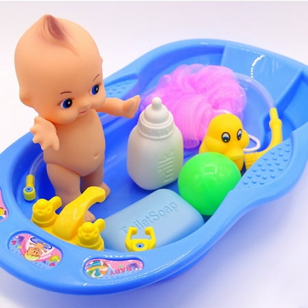 Baby Bath Toy Set Baby Doll Pretend Play Bathtub Toy Bath Fun Toy for Baby  Kids | Walmart Canada