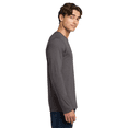 thumbnail image 3 of Gildan Softstyle Long Sleeve T-Shirt, Men's Crew Neck Charcoal Color Casual Blank Tee, 3-Pack, S, 3 of 5