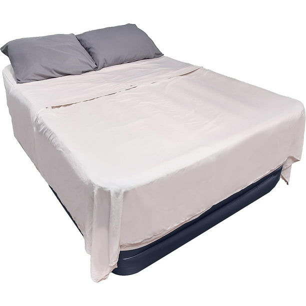 Airbed Flat & Fitted Sheet Set Queen Size