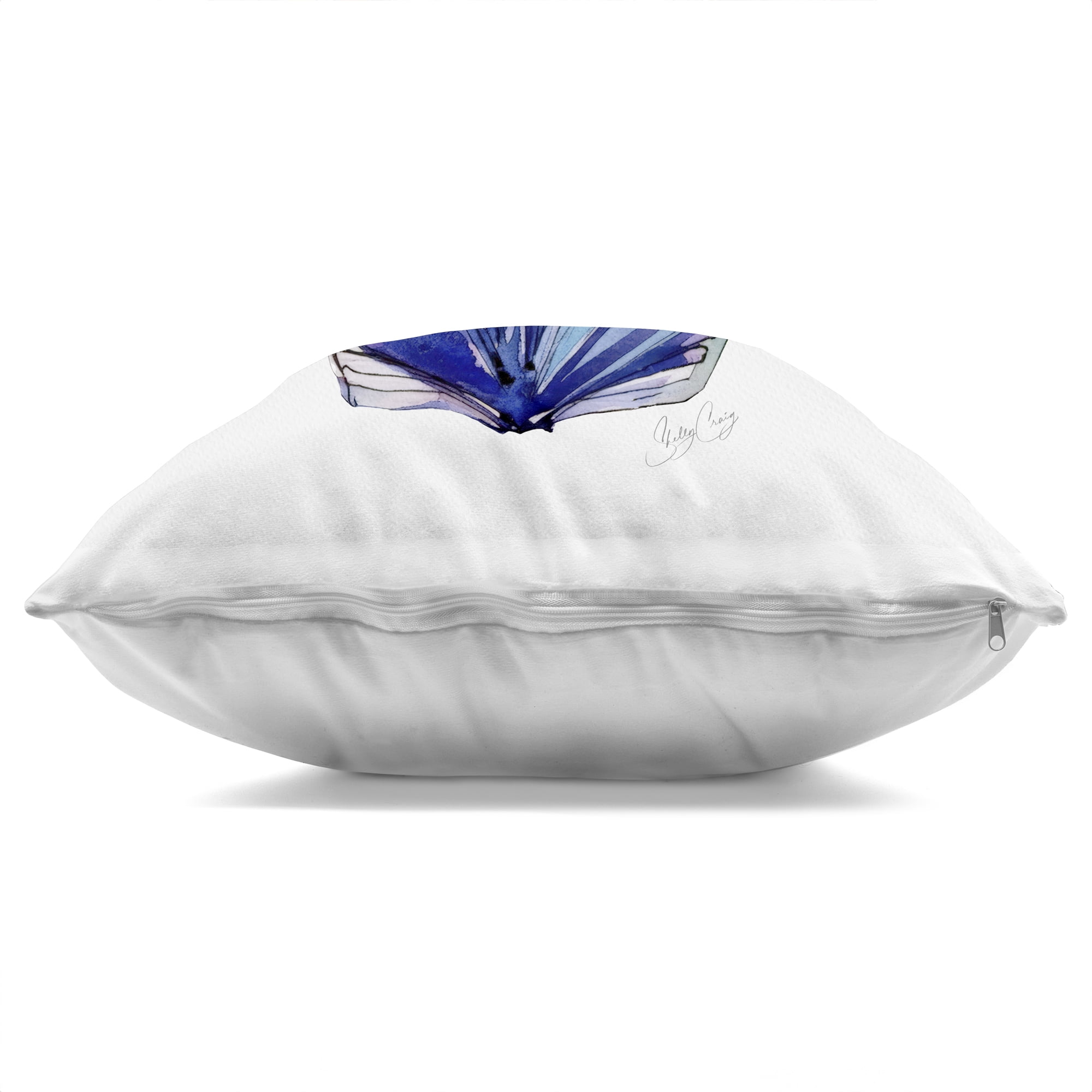 Stupell Industries Coastal Scallop Watercolor Decorative Printed Throw Pillow, design by Shelly Craig, 18 x 7 x 18