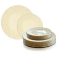 thumbnail image 4 of Smarty 7.5" Ivory Classic Flair Disposable Plastic Salad Plates 180ct, 4 of 8