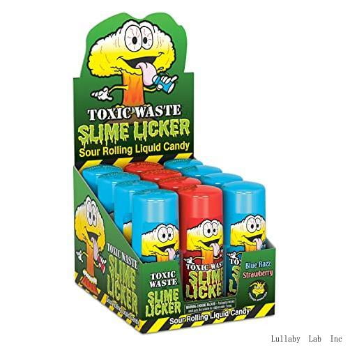  Slime Licker Sour Rolling Liquid Candy 12Count Display Box With